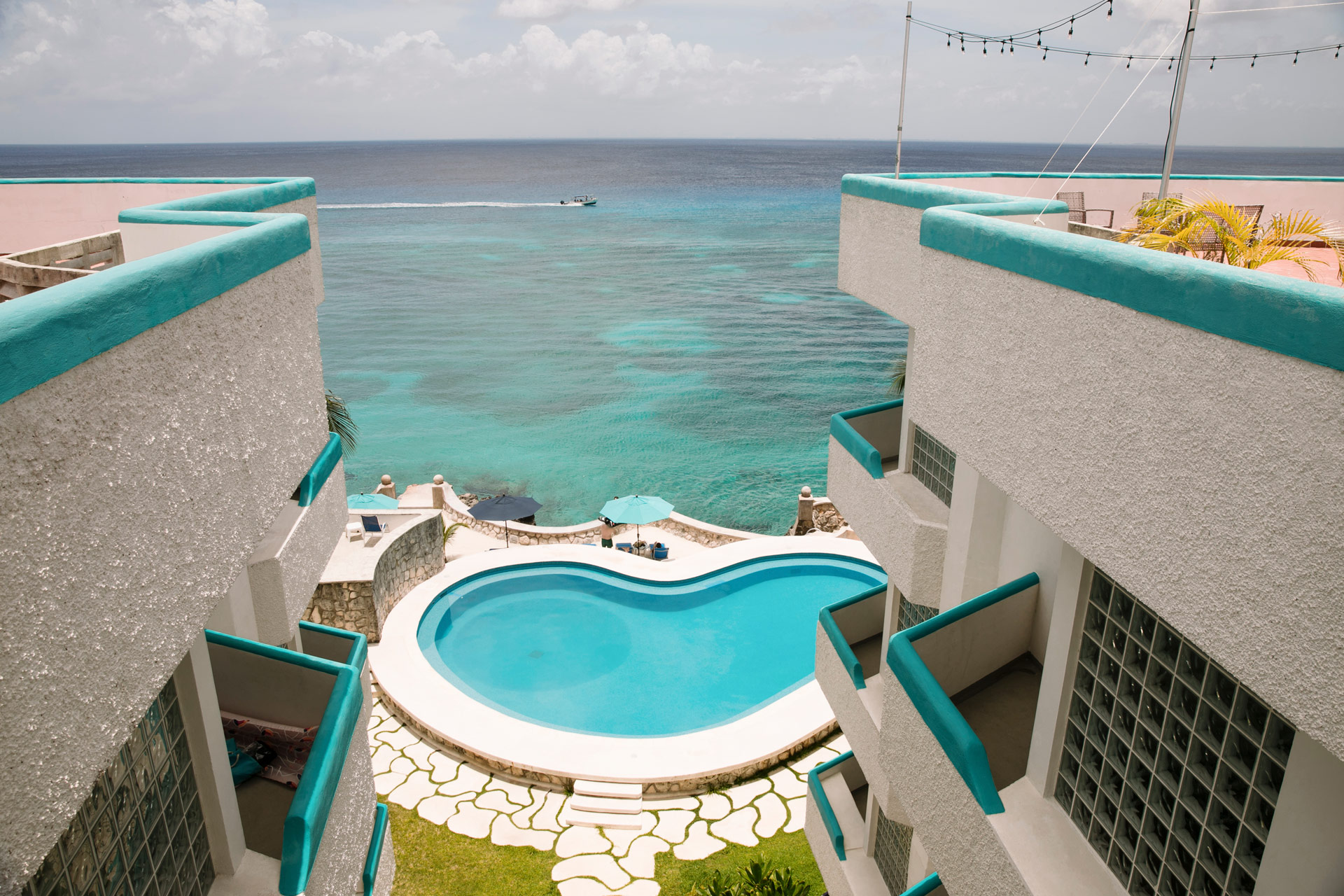 Vista al mar desde Suites Turquesa